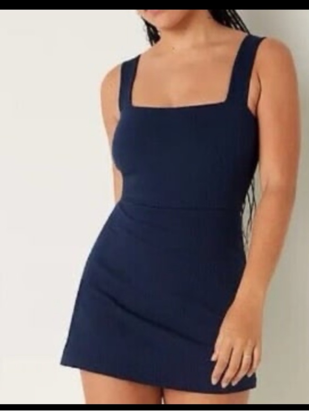 Square-Neck Mini Dress